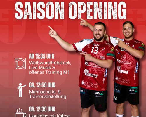 Saison Opening am 13.09.2025