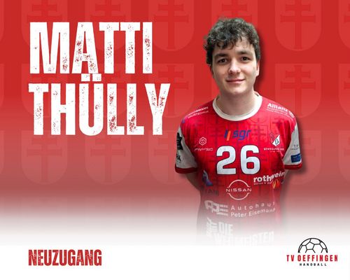 Neuzugang: Matti Thülly